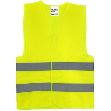 ЖЕЛТЫЙ Светоотражающий жилет Одобрено CE