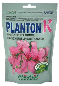 PLANTON K 200G NAWÓZ DO PELARGONII ROŚ. KWITNĄCYCH