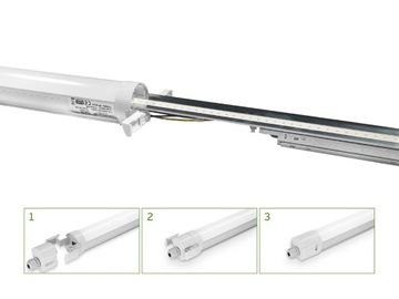 Energooszczędna lampa LED 150 cm flicker free montaż sufitowy lub ścienny