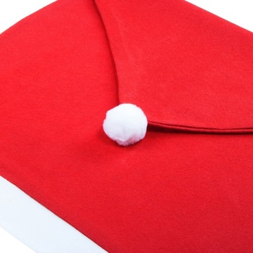 ПОКРЫТИЕ НА СТУЛ шапка САНТА-КЛАУСА РОЖДЕСТВЕНСКОЕ универсальное УКРАШЕНИЕ