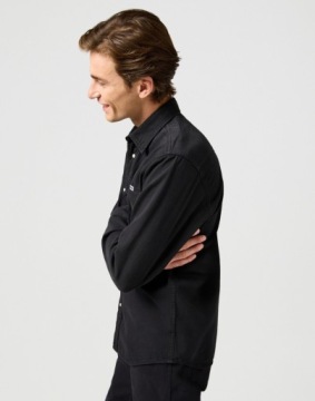 Мужская джинсовая рубашка Wrangler WESTERN SHIRT Black Rinse REGULAR FIT M