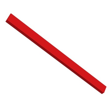 Mitre Bar Stop aluminium czerwony bez otworu
