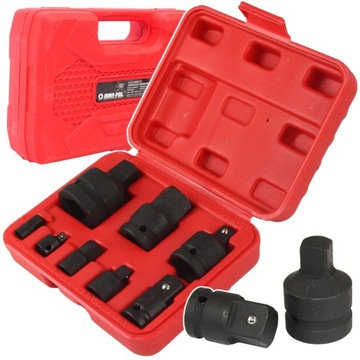 ADAPTERY REDUKCJE UDAROWE 8 SZT 1/4 3/8 1/2 3/4