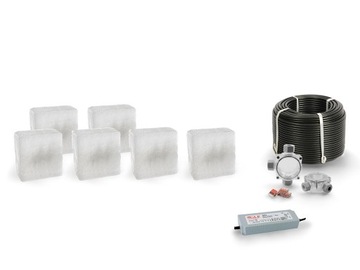 6x Świecąca Kostka Najazdowa LED Akropol 14x14 BC