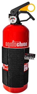 АВТОМОБИЛЬНЫЙ ОГНЕТУШИТЕЛЬ ПОРОШКОВЫЙ ОГНЕЗАЩИТНЫЙ 1КГ + ДЕРЖАТЕЛЬ НА ВЕЛКРО ДЛЯ АВТОМОБИЛЯ