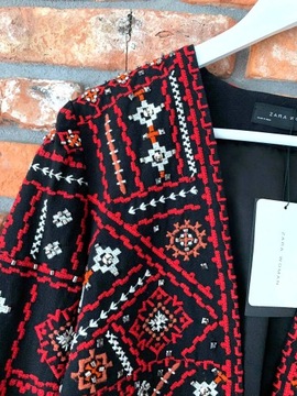 A167 КУРТКА-КИМОНО С ВЫШИВКОЙ ZARA - S