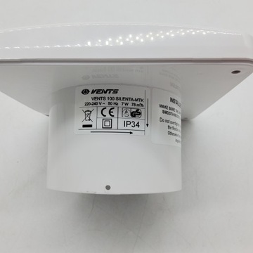 VENTS Wentylator łazienkowy 100 mm Powystawowy