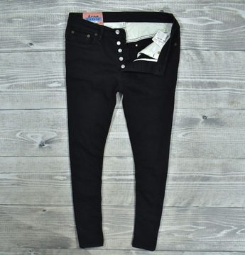 ACNE STUDIOS River Stay Black Jeansy W30 L34