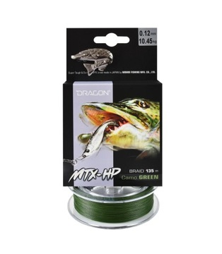 PLECIONKA DRAGON MTX-HP GREEN MOMOI 135M 0,10MM