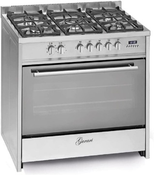 Kuchenka gazowa z piekarnikiem elektrycznym 90 cm + płyta grillowa GURARI GCH E 911 X
