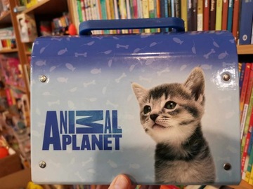 Kuferek walizka teczka z rączka kotek piesek Animal Planet 20 x 15 x 7 cm