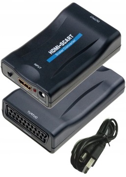 Konwerter adapter obrazu dźwięku euro HDMI - SCART