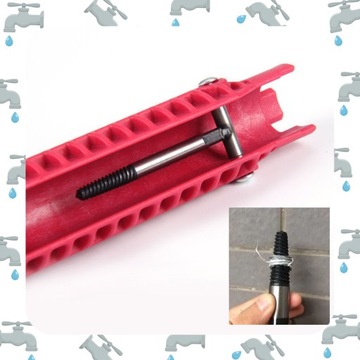 ТОРЦЕВОЙ КЛЮЧ ДЛЯ УСТАНОВКИ Смесителей для раковины, ВЫРАВНИВАНИЯ Смесителей 8-В-1