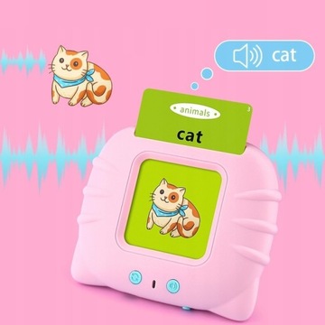 ИГРУШКА ДЛЯ ОБУЧЕНИЯ АНГЛИЙСКОГО ЯЗЫКА ДЛЯ ДЕТЕЙ, 224 КАРТОЧКИ СЛОВАРНЫЙ КАРТРИДЕР