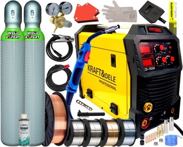 MIGOMAT SPAWARKA 240A MMA TIG FLUX ALU IGBT ZESTAW