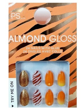 Tipsy sztuczne paznokcie Primark Almond Glossy 24