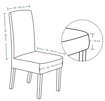 ВОДОНЕПРОНИЦАЕМЫЙ ПОКРЫТИЕ НА СТУЛ, ГИБКИЙ, УНИВЕРСАЛЬНЫЙ, С ЛАСТИКОМ, БЕЖЕВЫЙ