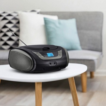 ПОРТАТИВНОЕ FM-РАДИО BOOMBOX CD MP3 USB AUX IN ВЫХОД НА НАУШНИКИ