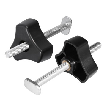 Набор быстродействующих металлических струбцин для деревообрабатывающего инструмента с Т-образным пазом.