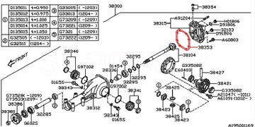 TĚSNĚNÍ ZADNÍ KRYTU NÁPRAVA DIFERENCIÁL SUBARU LEGACY OUTBACK FORESTER IMPREZA