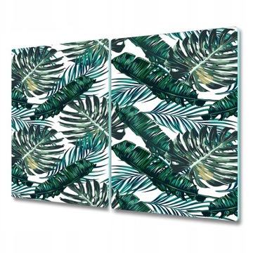 Deska szklana płyta na kuchenkę Monstera 2x30x52cm