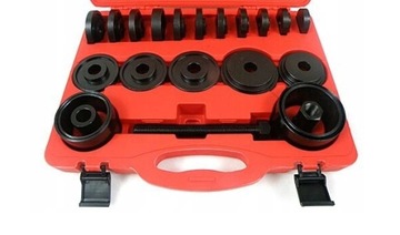 СЪЕМНИК ВТУЛКИ ПОДШИПНИКА СТУПИЦЫ ПРЕСС-АДАПТЕРЫ 50-88 мм 21 шт. КОМПЛЕКТ СТУПИЦЫ