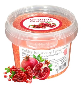 Cukier Do Waty Cukrowej Granat 100g wiaderko Grenadyna