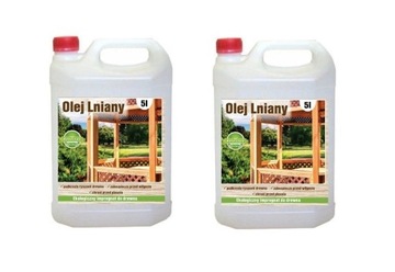 100% OLEJ LNIANY impregnat do drewna 2 x5 litrów
