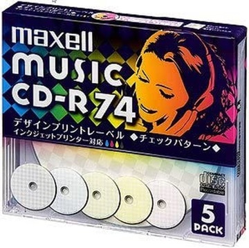 Maxell Music Printable CD-R Audio 5szt stacj.nagrw