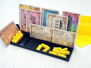 Подставка-органайзер 3-х рядная для карточек, жетонов и сброса - 1 шт.