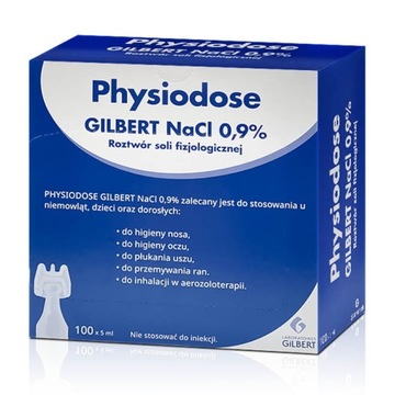 Sól fizjologiczna GILBERT 0,9 NaCl 100 ampułek