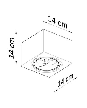 Керамический потолочный светильник SEIDA для светодиодов GU10 SL.0850 SOLLUX