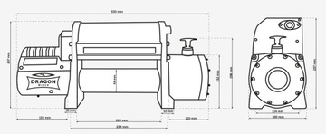ЭЛЕКТРИЧЕСКАЯ ЛЕБЕДКА 12V 12000HD синтетический трос