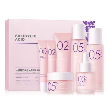 7Pcs Serum Facial Cleanser Eye Cream Oil Control