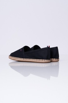 Espadryle czarne BASIC TOMMY FLAT ESPADRILLE TOMMY HILFIGER 41