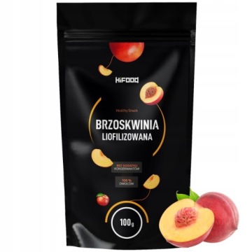 Персики сублимированные 100 г HiFOOD ломтики