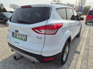 Ford Kuga II SUV 2.0 Duratorq TDCi 163KM 2013 Ford Kuga Sliczna biala Titanium 2.0 TDCI 163KM Naped 4x4 200tys km orygin, zdjęcie 8