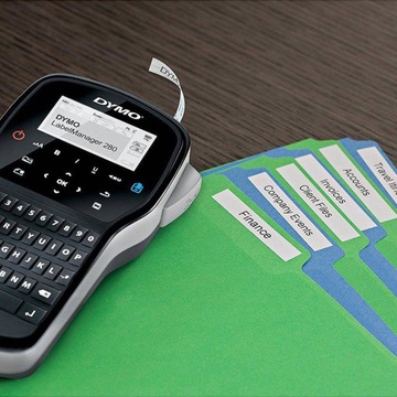 Принтер этикеток Dymo LabelManager 280 с QWERTY-клавиатурой + ЛЕНТА D1 + АККУМУЛЯТОР