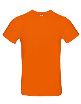 koszulka pomarańczowa T-Shirt pomarańczowy B&C #E190 orange