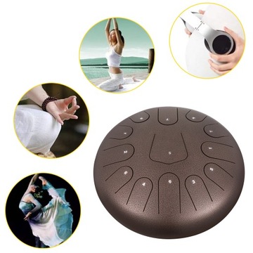 Языковой барабан VEVOR 12 дюймов, 13 тонов, сталь, золото