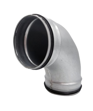 Колено штампованное спиральное фи 160 мм 90 с прокладкой