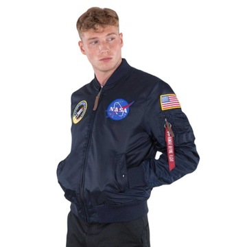 Kurtka Alpha Industries MA-1 VF NASA Granatowa L