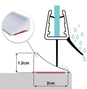 Ремешок для удержания воды 2M, гибкий и податливый, водонепроницаемый и прочный