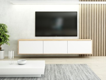 ВЫСОКИЙ ПОДВЕСНОЙ ШКАФ ПОД ТЕЛЕВИЗОР 200, СОВРЕМЕННЫЙ КАШМИР