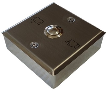 NATYNK PRZYCISK WYJŚCIA WEJŚCIA OTWARCIA DRZWI DOMOFON EXIT FURTKA METAL