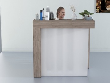 Стойка ресепшн R12 120x80см LED