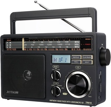 Radio baterie AM, FM, SW Retekess TR618