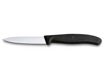 Nóż do jarzyn gładki 8cm czarny Victorinox