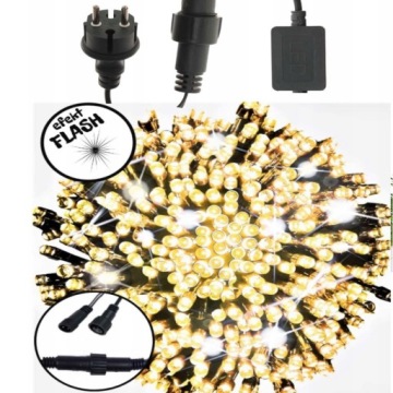 Lampki Choinkowe 140 LED ZEW/WEW BIAŁE CIEPŁE