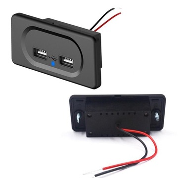 Podwójne gniazdo ładowarki Usb DC5V/3.1A 12v dla